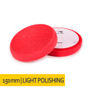 NAT Czerwona Średnio Miękka gąbka polerska 150mm