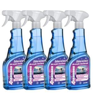 4SEASONS Odmrażacz do szyb i lusterek 500 ml - zestaw 4 sztuki