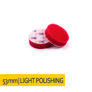 NAT Czerwona średnio miękka gąbka polerska 53mm