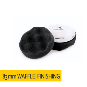NAT Czarna Karbowana 83mm - miękka gąbka polerska na rzep 25mm
