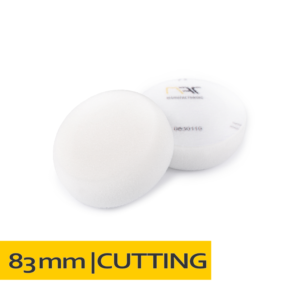 NAT Biała Twarda gąbka polerska 83mm