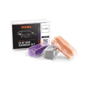 ADBL Clay Bar Rainbow Set 3x50g - Zestaw Glinek o Różnej Twardości