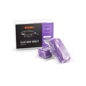 ADBL Clay Bar Violet 2x50g - Średnio Twarda Glinka do Czyszczenia Lakieru i Szyb