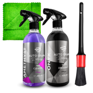 Auto Graph 400ml Zestaw do czyszczenia i zabezpieczenia kół z pędzelkiem