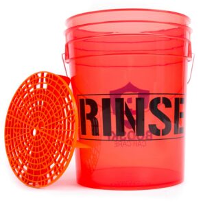 BOOSKI CAR CARE RINSE Extra Detailing Wash Bucket red + separator