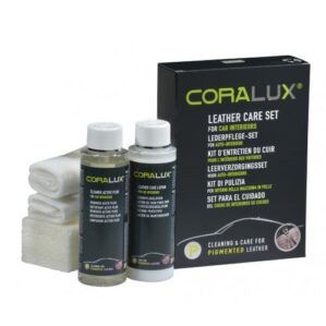 LCK CORALUX Leather Care Set 2 x 200ml - Kompletny Zestaw do Czyszczenia i Pielęgnacji Skóry