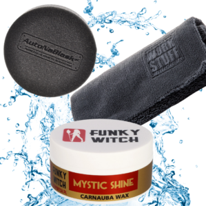 Funky Witch Mystic Shine - Pomysł na prezent Premium Wax 150ml Zestaw z mikrofibrą i aplikatorem