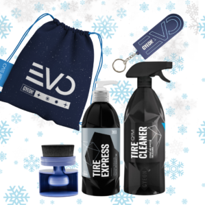 Gyeon Q²M Zestaw Premium do Opon - Kompletny Pakiet do Czyszczenia i Zabezpieczania Opon z Profesjonalnym Aplikatorem Pomysł Na Preznet