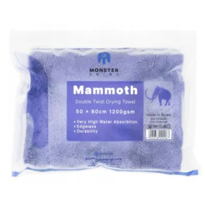 Monster Shine Mammoth 50x60cm 1200gsm - Profesjonalny ręcznik z mikrofibry do osuszania auta