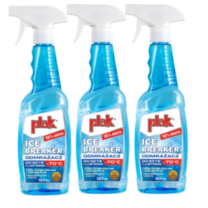Plak ICE BREAKER Odmrażacz do Szyb i Luster -70°C zestaw 3x500ml