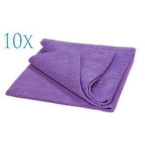 WaxPRO NoLimit Violet Microfiber 40x40cm - Bezkrawędziowa Mikrofibra zestaw 10sztuk