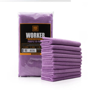 WORK STUFF Worker Purple - mikrofibra 40×40 cm, 320 GSM, uniwersalna zestaw 10 szt.