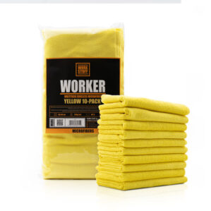 WORK STUFF Worker Yellow - mikrofibra 40×40 cm, 320 GSM, uniwersalna zestaw 10 szt.